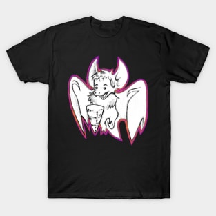 Halloween Bat Boy B&W T-Shirt